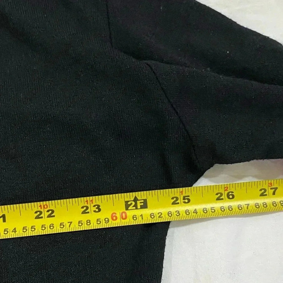 Wilfred Free women’s slouchy oversized long sleeve Vneck whimsygoth plain  black - Picture 6 of 9